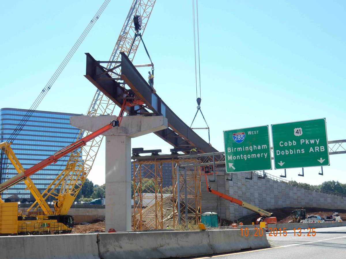 Here are a couple recent aerial shots of the NorthWest Corridor Express Lane project progress.