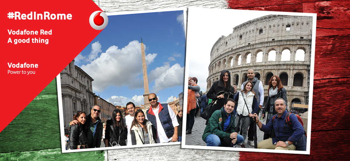 CairoScene's tweet photo. So @VodafoneEgypt send 3 lucky #RedHimandHer couples to #Rome whilst we're here eating stale pizza at the office :( https://t.co/ZTDEOWK6aP