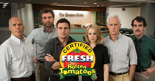 RottenTomatoes's tweet photo. #SpotlightMovie is Certified Fresh at 93% ---> https://t.co/X3eyVcBxth https://t.co/gT7ZaNXnie