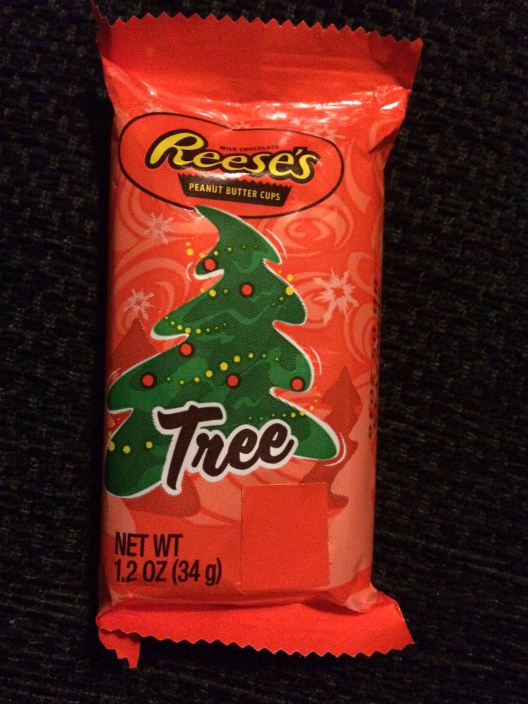 brew99problems's tweet photo. @ReesesPBCups intrigued to know why the cover up?? Epic contents though. #reeseschristmastree https://t.co/g2QdBx5EGY