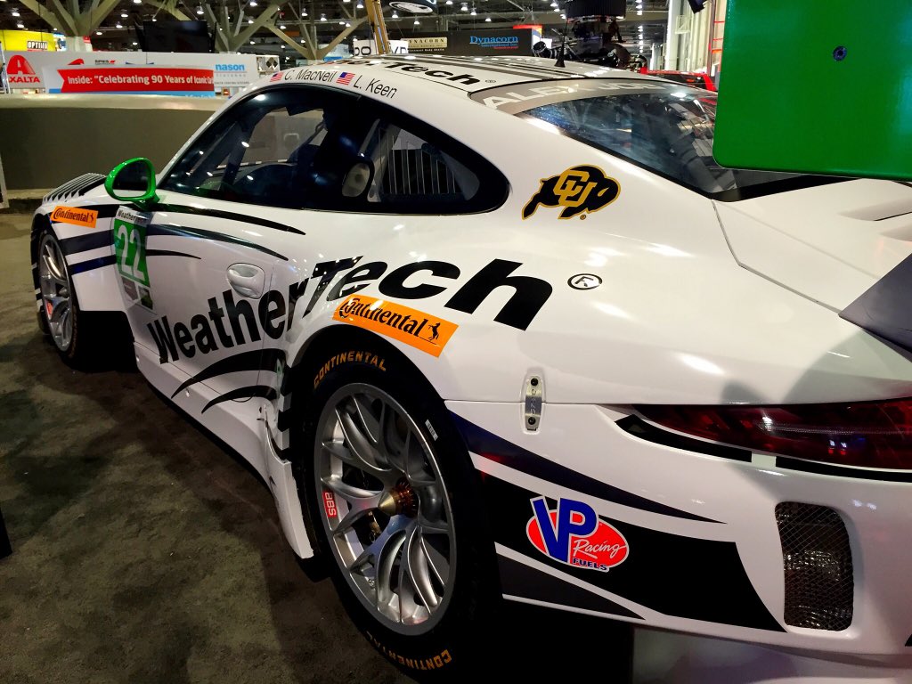 continentaltire's tweet image. Our friends from @RaceWeatherTech have their new GT3R on display here! #RE #SEMA2015