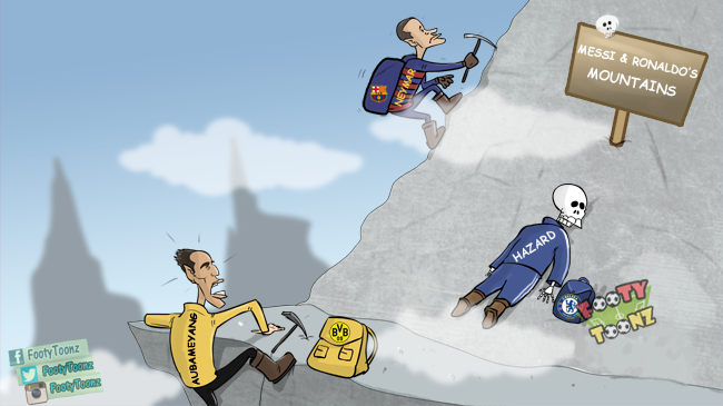 FootballFunnys's tweet photo. Players trying to match Messi and Ronaldo. https://t.co/tOd6VzLPHB
