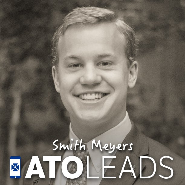 Smith Meyers, <a href="/FloridaATO/">UF ATΩ</a>: Chapter Pres, SGA, Florida Blue Key, &amp; 1 of 10 selected to lobby in DC for UF. #ATOLeads