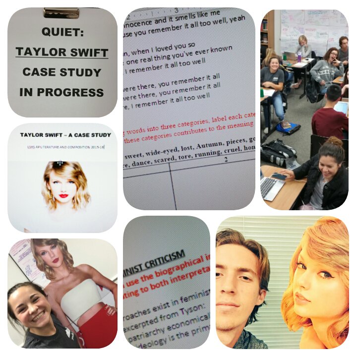 LSHS_APLIT's tweet photo. Lone Star HS AP Lit conducting a layered analysis of @taylorswift13 songs through multiple critical lenses. https://t.co/VsGnZIotUO