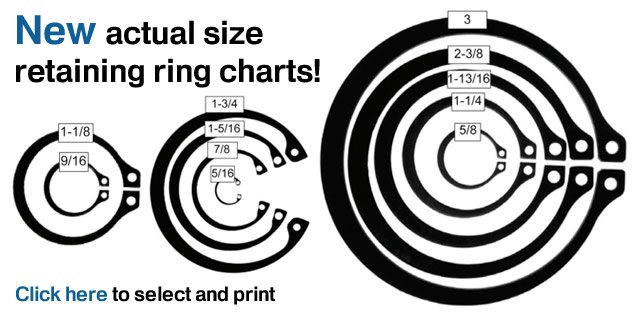 Snap Ring Size Chart