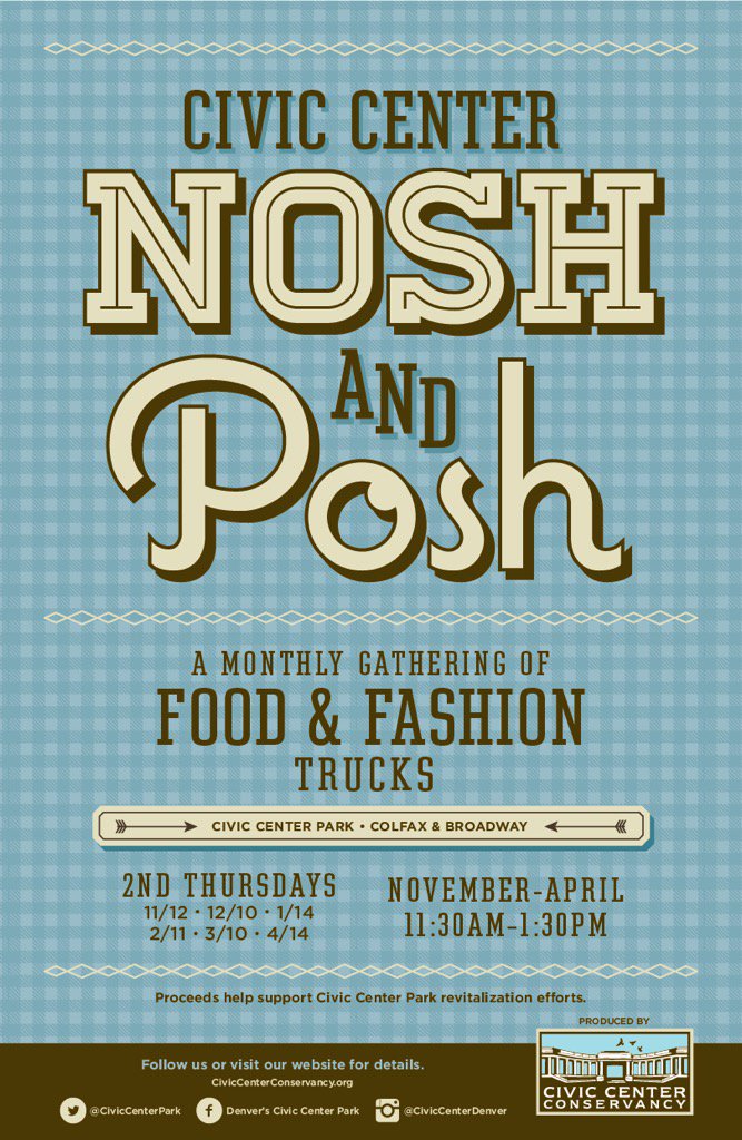 BREAKING BISCUIT NEWS: The #BiscuitBus will be rolling <a href="/CivicCenterPark/">Civic Center Denver</a>'s NOSH &amp; POSH this season! 11/12 @ 11:30am!