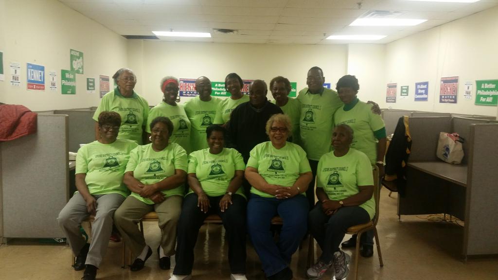 WorkersStand's tweet photo. DC 33 retirees phone bank for Jim Kenney, Kevin Dougherty, David Wecht and Cristine Donohue https://t.co/podpS4N0mV