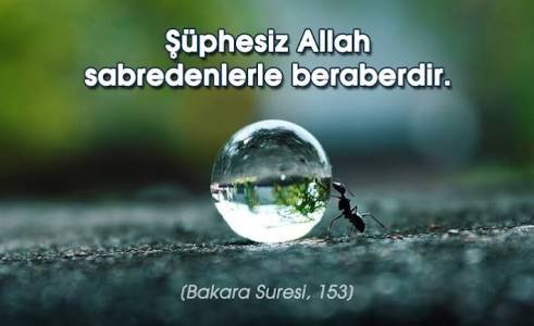 ALLAH (c.c) sabredenlerle beraberdir..