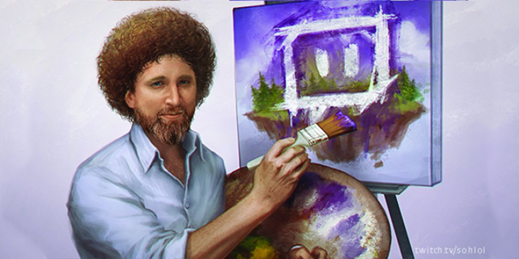 Twitch is streaming Bob Ross's The Joy of Painting for 8 ½ days straight: cbc.ca/1.3297734