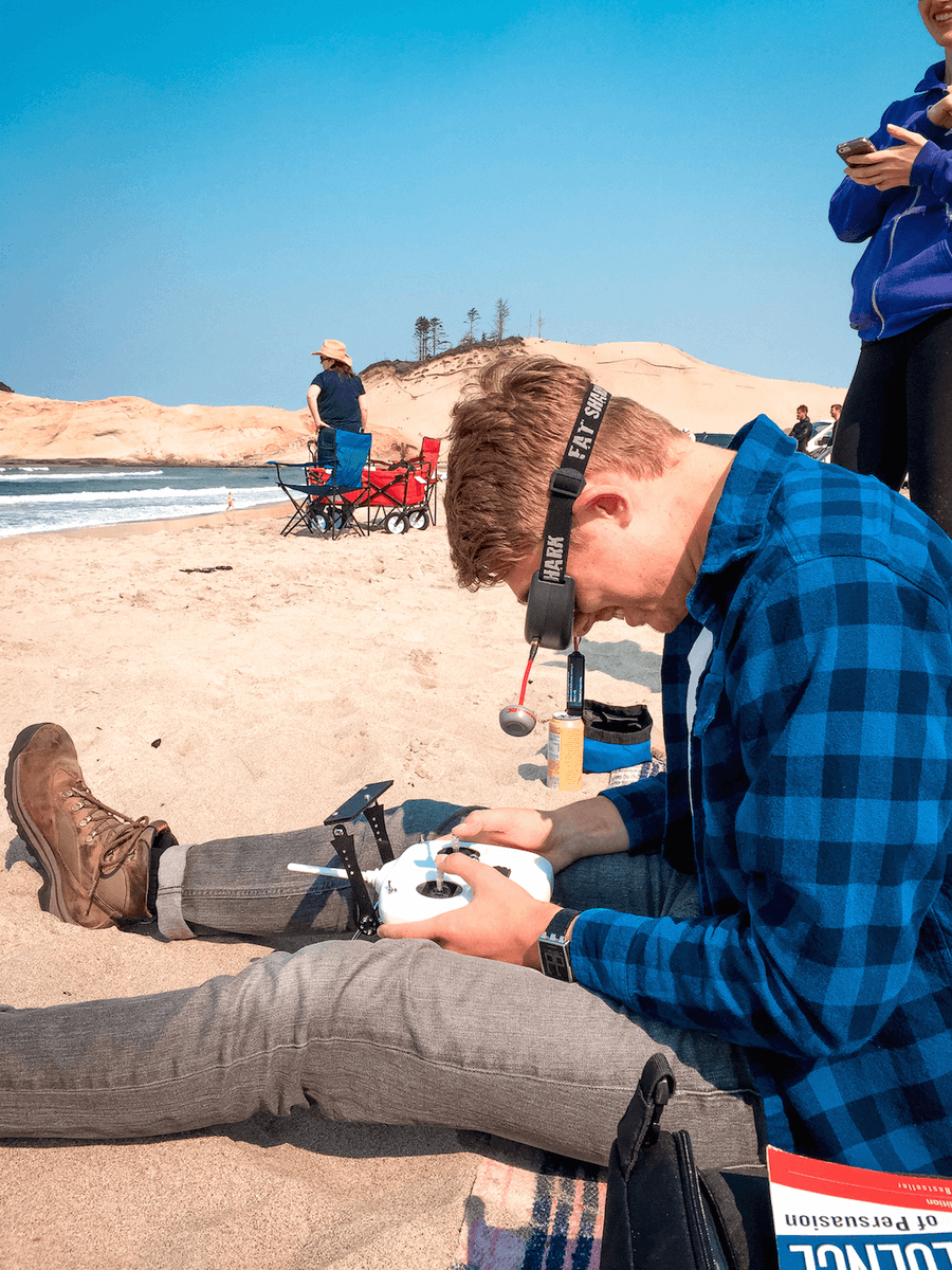 #FPV Drone operation: looking awkward since always.