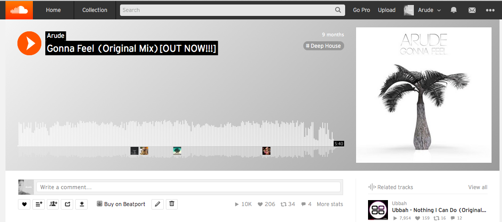 RudenkoAntony's tweet photo. #arude #deephouse #house #ukraine 

"Gonna Feel" - 10K plays on Soundcloud!!! 

Thank You!!! https://t.co/k0aXpXZ0Os