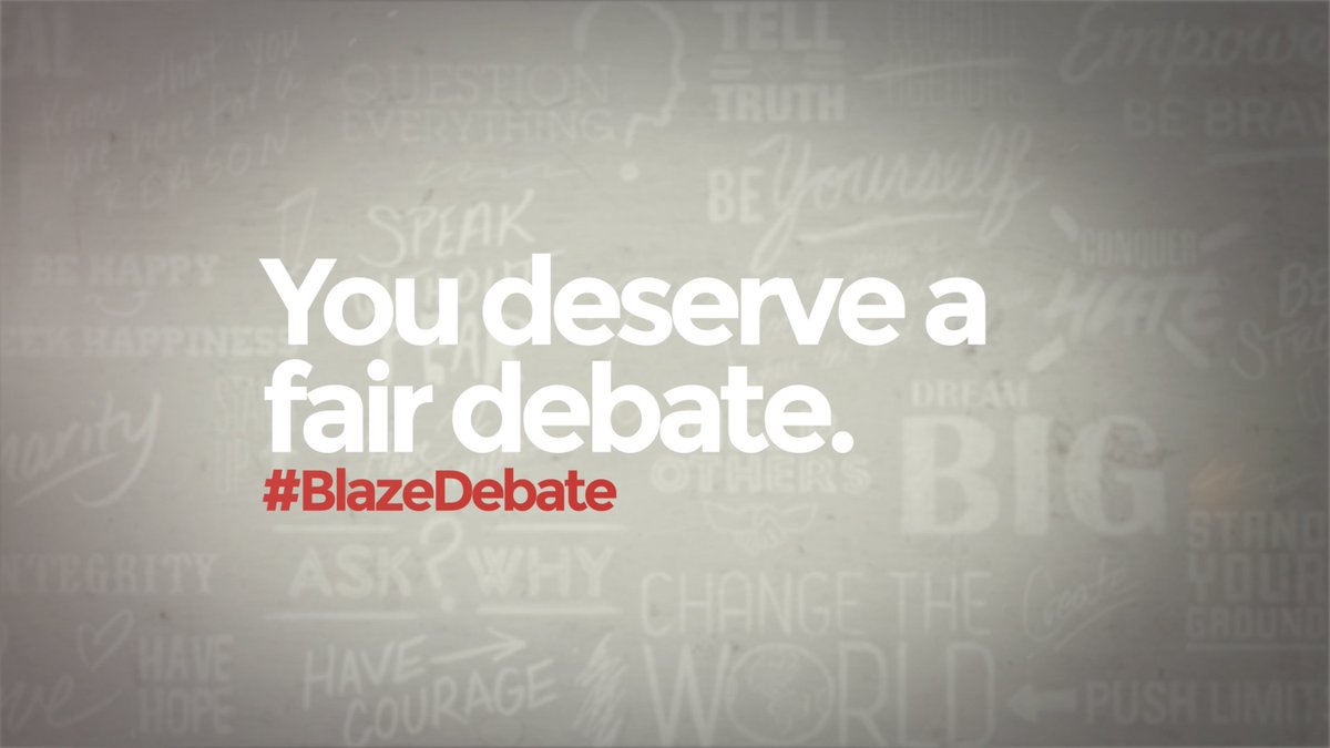theblaze's tweet photo. RETWEET if you’d like to see TheBlaze host a GOP debate. #BlazeDebate
https://t.co/EmXvjeHzTz https://t.co/CtHcEfuZYt
