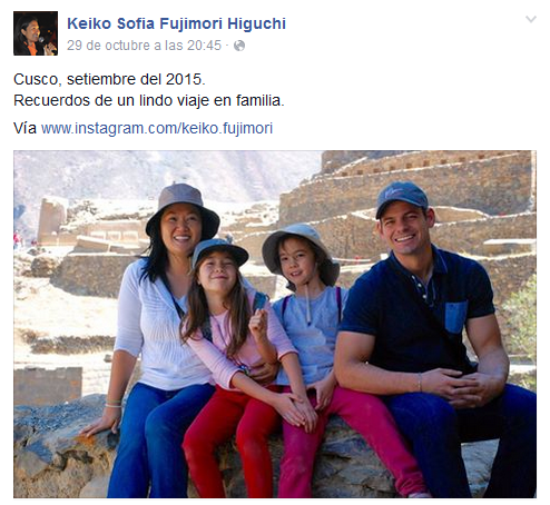 AnonymousPeru's tweet photo. Viaje al #cusco en familia ¿Con qué dinero?►Perdonen nuestra ignorancia ¿ @KeikoFujimori y su esposo trabajan? https://t.co/LkeNDmKZtP