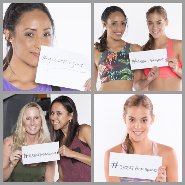 TLFApparel's tweet photo. The #TLFApparel models and staff took a break to support our friend @JackieDeals for the #GreatHerGood campaign. https://t.co/43cazhzk1Y