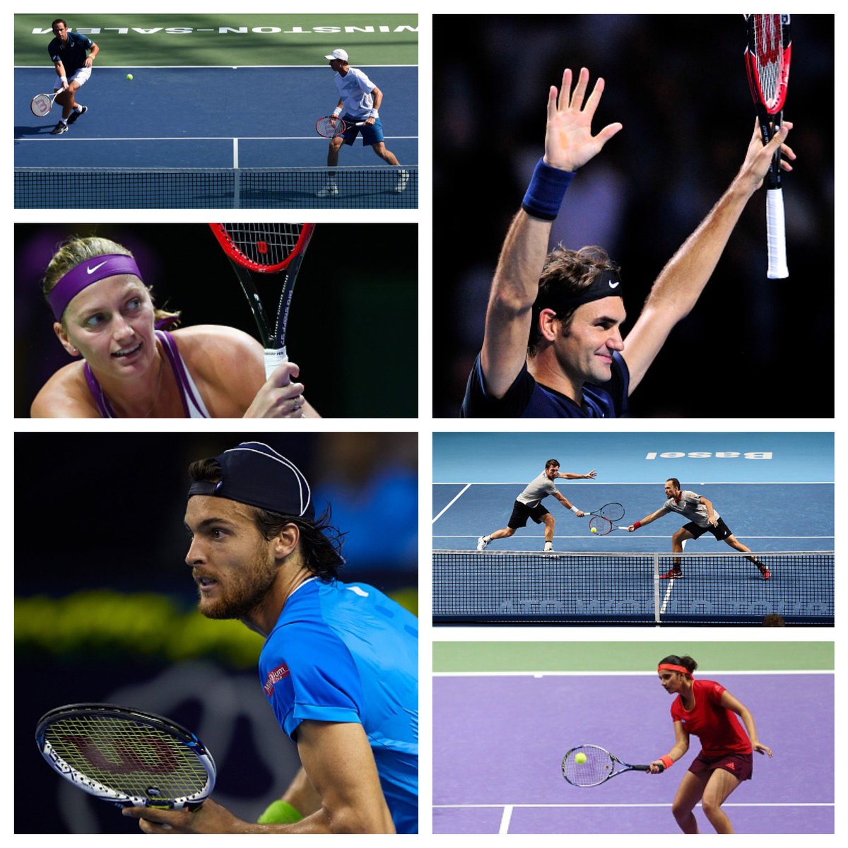 #WilsonTeam was @ their best this wknd! Federer, Kvitova, Mirza, Sousa, Peya, Soares,Butorac, Lipsky #JustToNameAFew