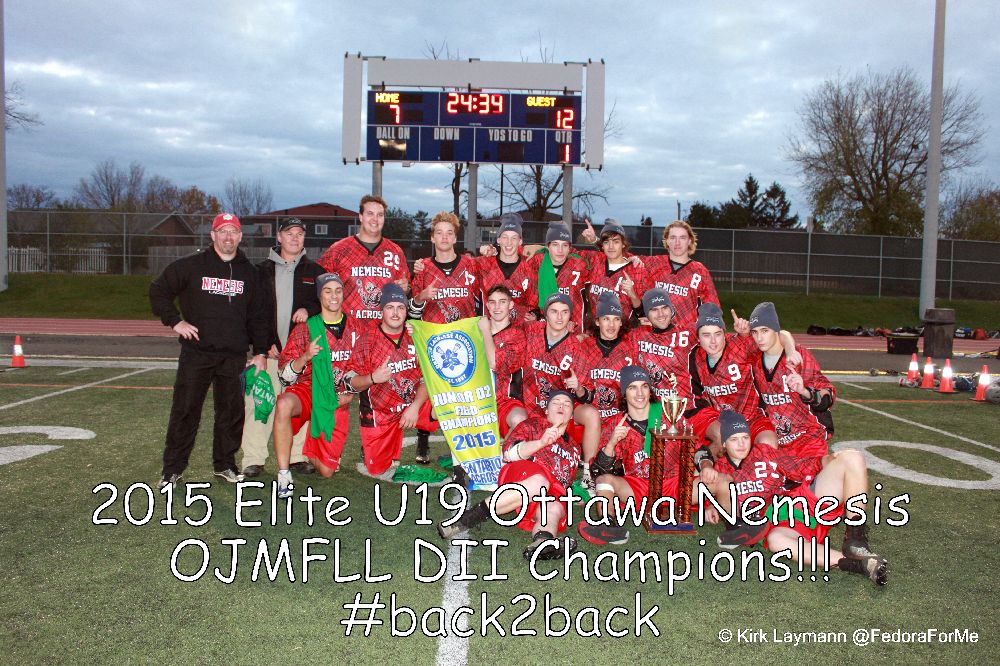 FedoraForMe's tweet photo. Winning never gets old! #Ottawa @Nemesis_Lax U19's are back-2-back Provincial Champs! #613lax #bigplaidmachine https://t.co/MHBvQR7WSm
