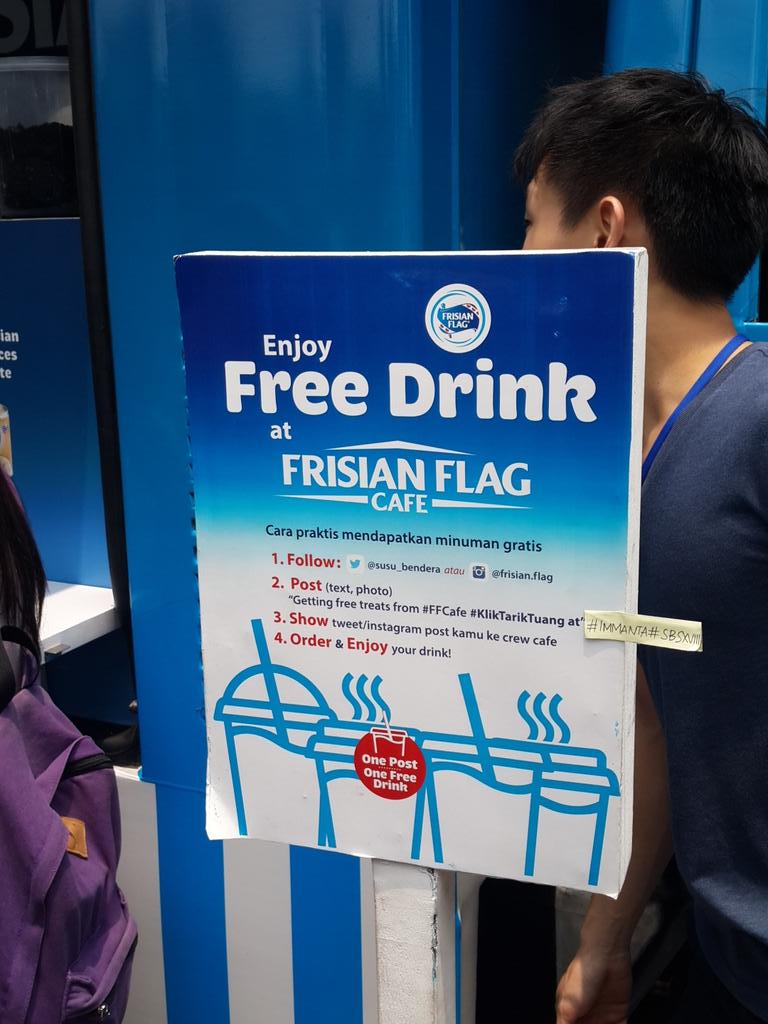 hengkyhanlik7's tweet photo. Getting free treats from #FFCAFE #KLIKTARIKTUANG AT #IMMANTA #SBSXVIII https://t.co/yhLKxWGxyK