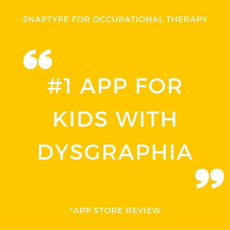 SnapTypeOT's tweet image. Download SnapType: goo.gl/8m99m3 #dysgraphia #handwritingapp #snaptype
