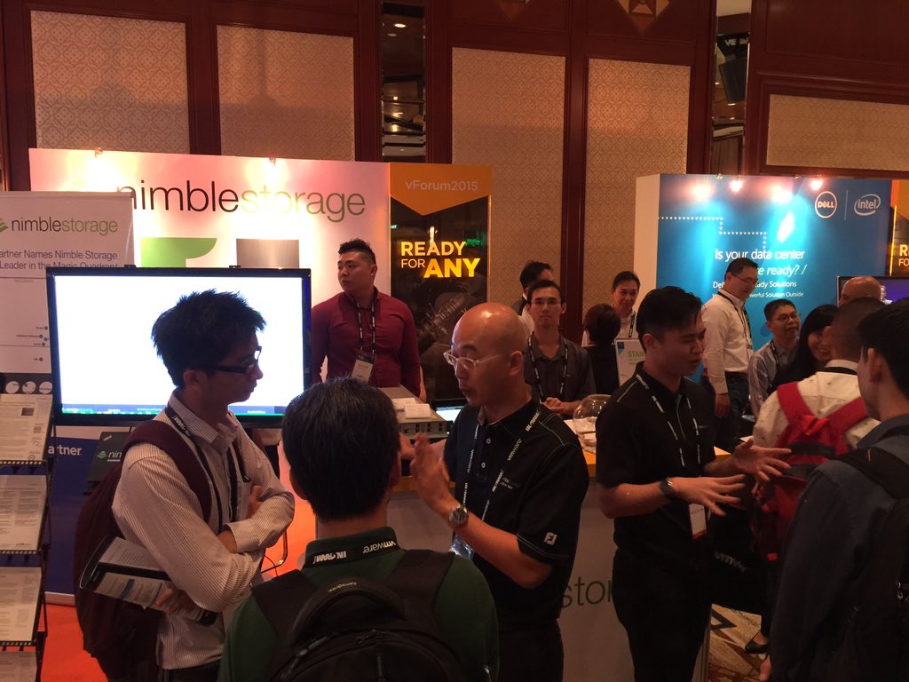 sathishece's tweet photo. Buzzing #NimbleStorage booth. Visit us #vforumsg #AdaptiveFlash https://t.co/irQoDTuPf2