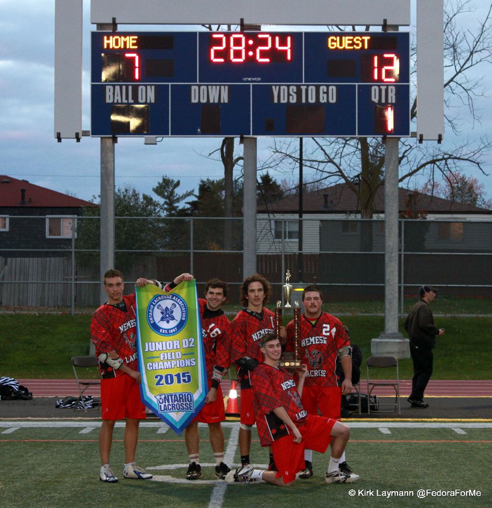 FedoraForMe's tweet photo. Winning never gets old! #Ottawa @Nemesis_Lax U19's are back-2-back Provincial Champs! #613lax #bigplaidmachine https://t.co/MHBvQR7WSm