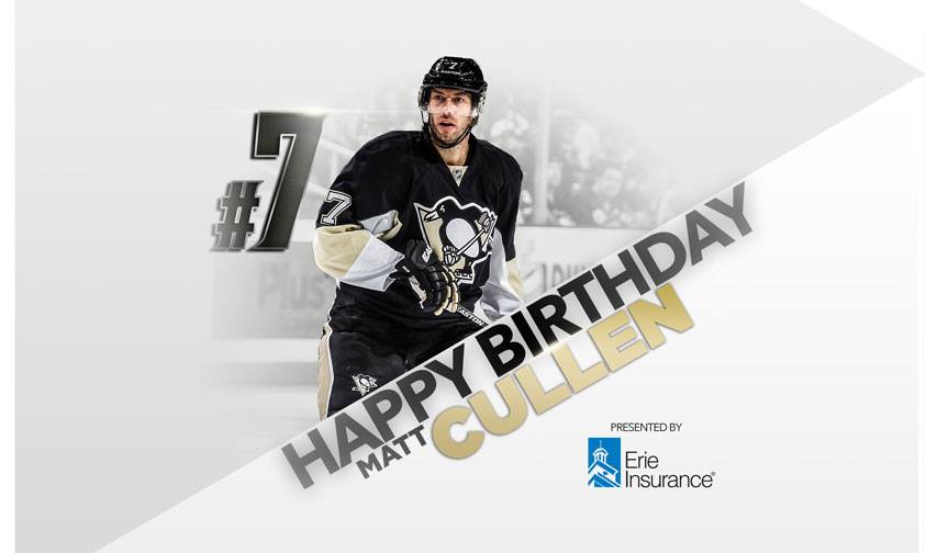  Pittsburgh Penguins 
Happy Birthday Matt Cullen! 