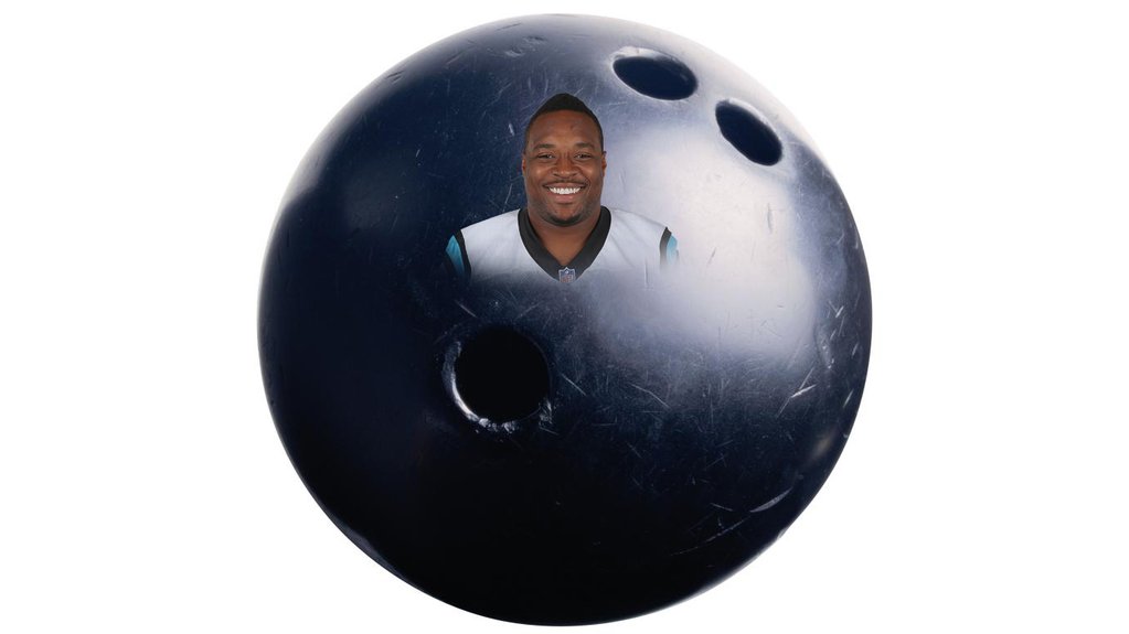 CBSSports's tweet photo. Oh, that's just Mike "Human Bowling Ball' Tolbert coming to your town. https://t.co/SxM5N1G0Sn