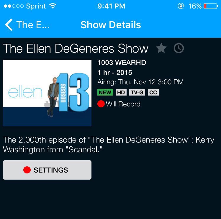 theseMYtweetz's tweet photo. @Kerracters @kerrywashington @TheEllenShow READY! \0/ #2000thepisode https://t.co/gzgz3CXKL2