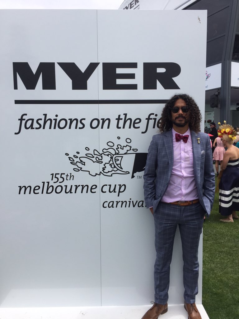 NathanAppo's tweet photo. @myer #fashionsonthefields #MelbourneCup my dream is to make it into the Myer Marquee next year 🎩🐴 #myerracingstyle https://t.co/pglkm9Btdc