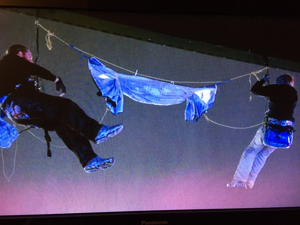 Dump Dominion banner at Monday Night Football crazy leftists