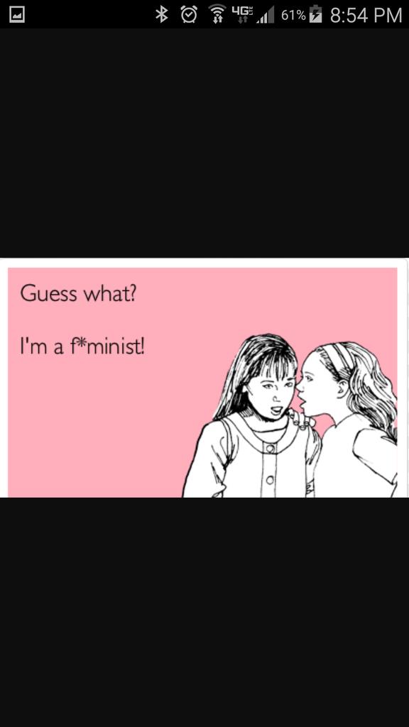nicolletteaimee's tweet photo. Extremists make feminism seem like such a dirty word, when it's really all about equality @SociologyTheory #soc001 https://t.co/M7Fh41Y50t