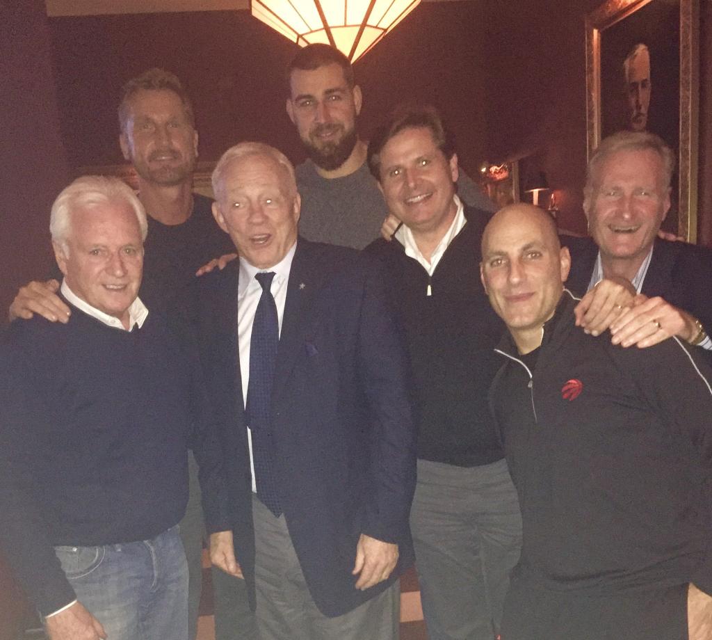 JValanciunas's tweet image. Dinner with boys in Dallas :)) @LeoRautins @Matt__Devlin
