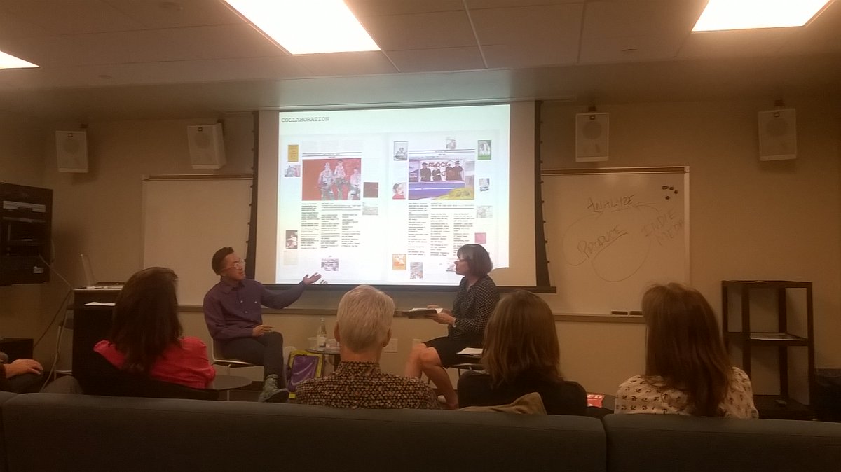 pitzer_alumni's tweet photo. Kang Seung Lee &amp; Leslie Dick talked about their upcoming history and art project at last week's art lecture! https://t.co/rp1favhE0f