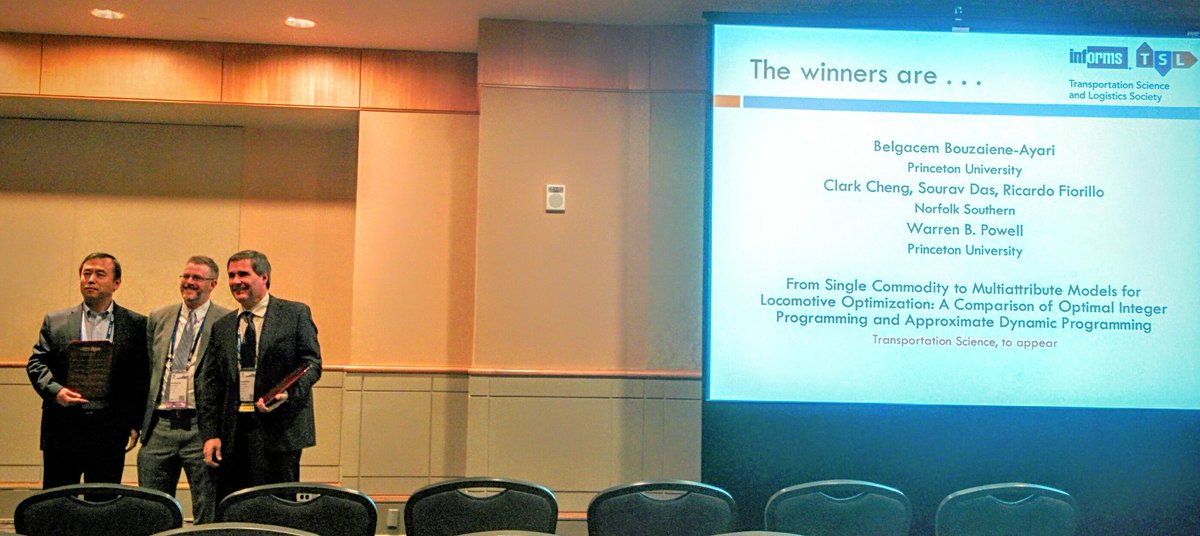 alerera's tweet image. Bouzaiene-Ayari et al win the 2015 TSL Best Paper Award! #tsl #informs2015