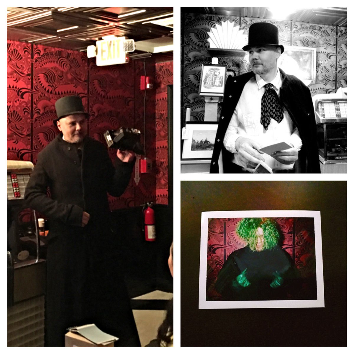 Polystarfish's tweet image. Credit @ZuZusTeahouse for the B&amp;amp;W..here was the pic from the Halloween Party that Billy Corgan took of my costume.