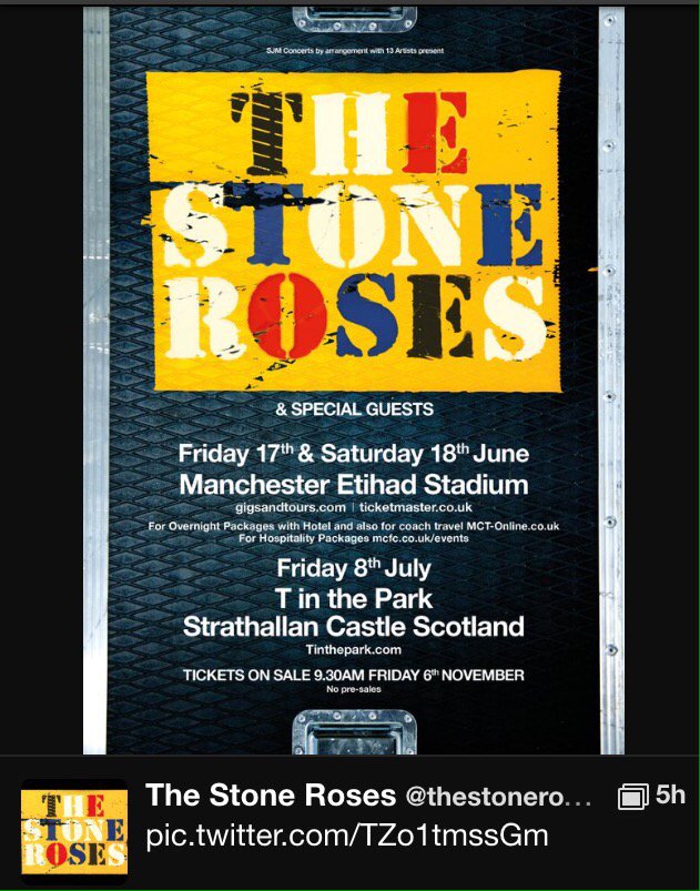 LFPerth's tweet photo. #StoneRoses #WhatTheWorldIsWaitingFor https://t.co/QkJircp2Zy
