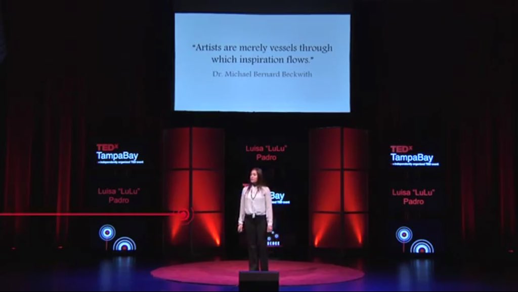 tedxtampabay's tweet photo. Pure joy. Watch Luisa Padro's recent #TEDxTampaBay talk to learn secrets of The Muse! https://t.co/8AFAbLxDgp https://t.co/9pHDKC81Ws