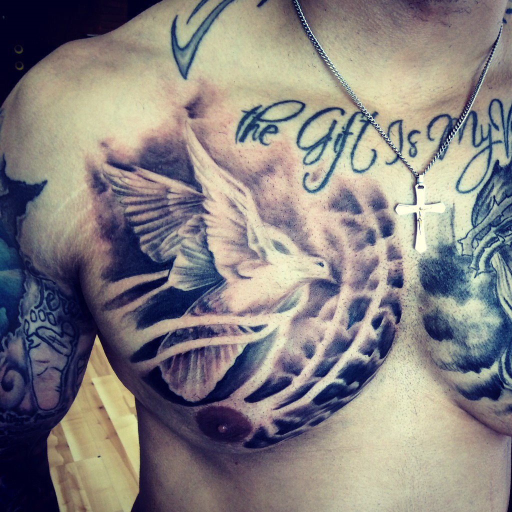 Tattoo Designs Gallery: Chest Tattoos for Men - Pretty Designs