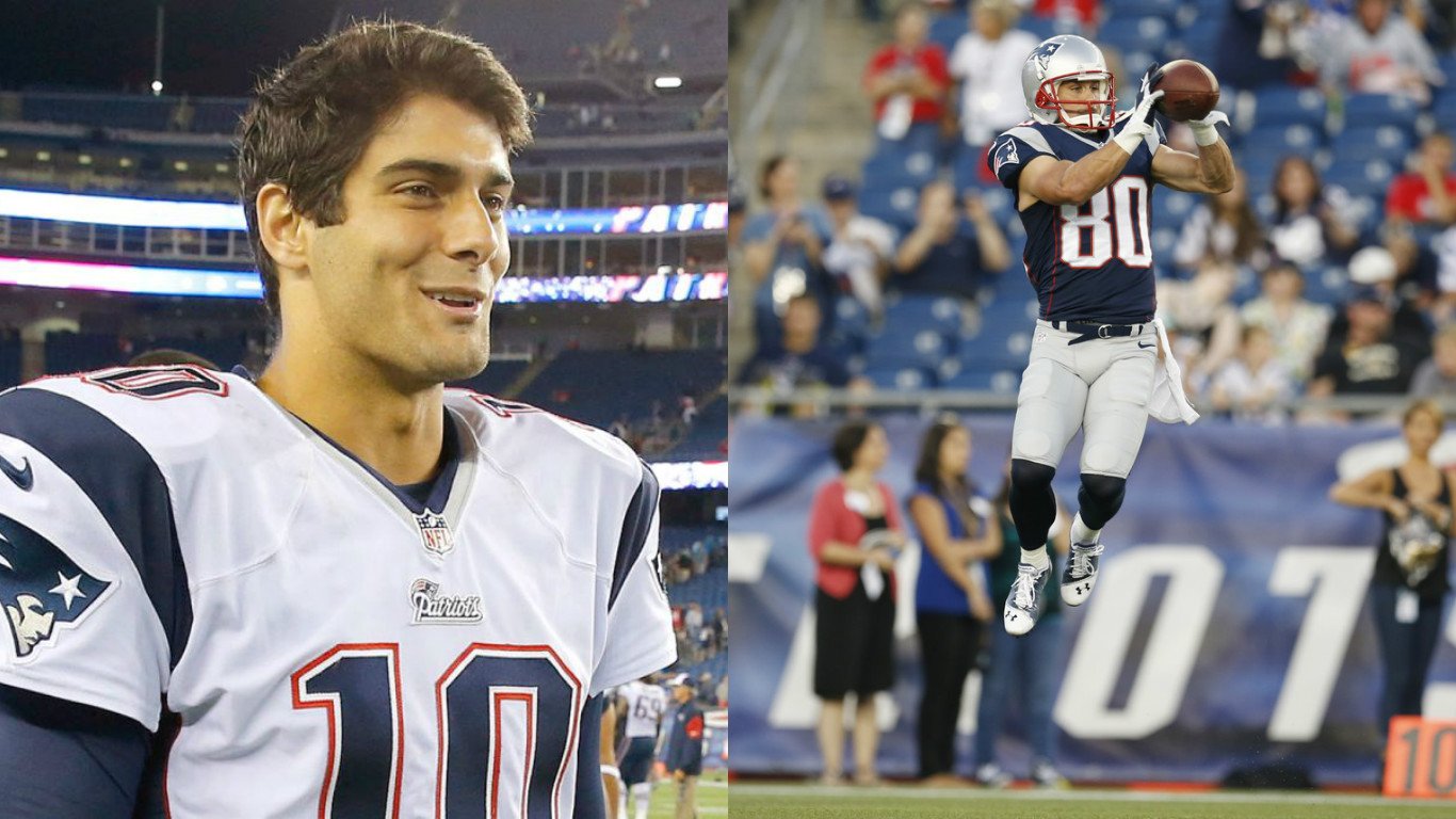 Patriots Nation wishes happy birthday to both Danny Amendola and Jimmy Garoppolo! 