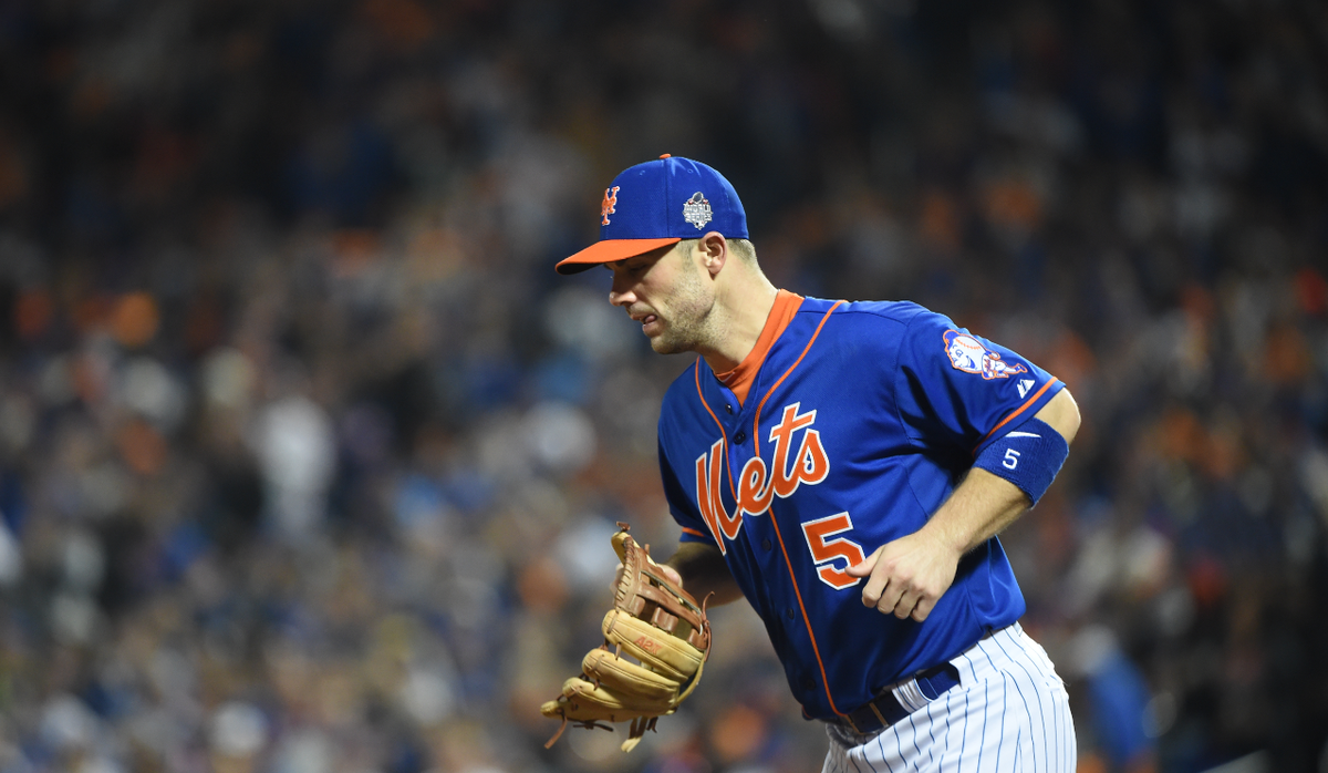 Mets's tweet photo. #DavidWright battled back from injury to help take this team to a #WorldSeries. Thank you Cap for all your hard work https://t.co/bRchGtSQ9U