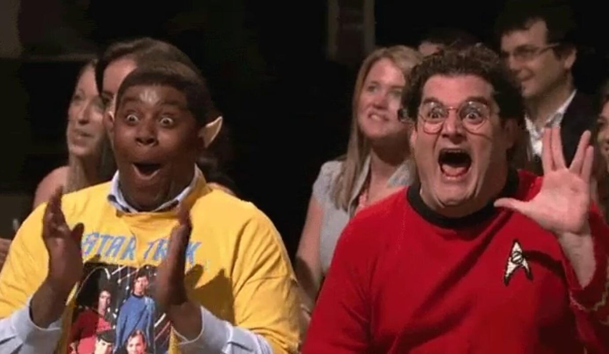 STOAdmiralAaron's tweet photo. // This is my reaction to hearing that CBS greenlight a new Star Trek TV Show. #StarTrek #STO https://t.co/6PJIvWQLM3
