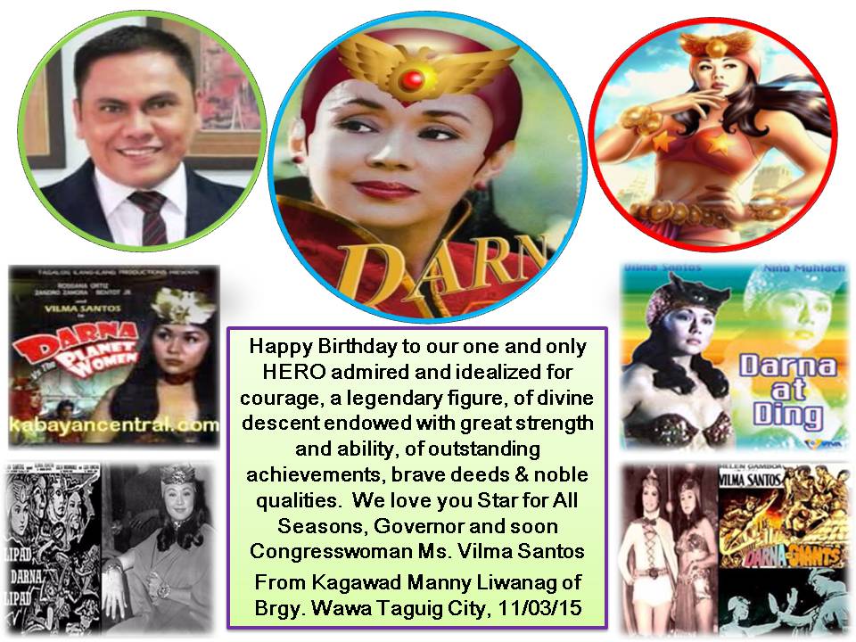 Happy Birthday to the most succesful and accomplished Star for all Seasons Gov. Vilma Santos Recto! 