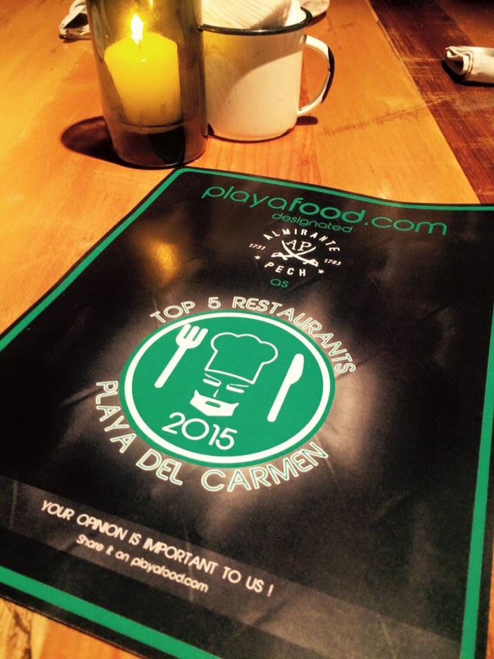 AlmirantePech's tweet photo. Muchas gracias a @PlayaFood por el reconocimiento como uno de los mejores restaurantes en #Playadelcarmen 🍴 https://t.co/WAqT2crFrN