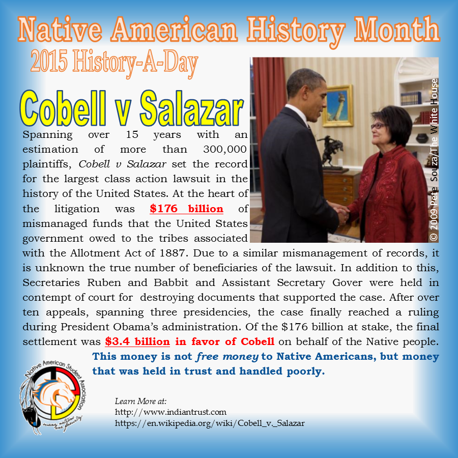 UTA_Powwow's tweet photo. #HistoryADay #UTANASA #NativePride #NativeHistoryMonth2015 #CobellvsSalazar https://t.co/AcjlojjXPi