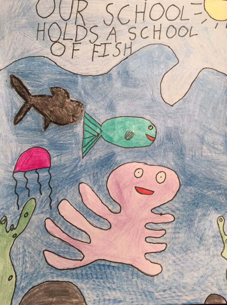 PlutoPalEllie's tweet photo. a fish-tastic drawing for my school https://t.co/DrzTWdcJlI