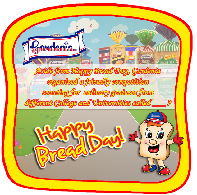 #HappyBreadDay
Bread Quiz # 3

Comment your answers now and get a chance to win Gardenia bread package! :)