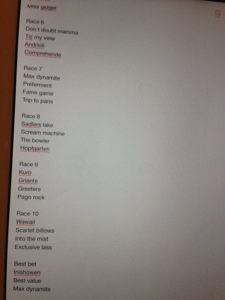Eliteracingform tweet picture