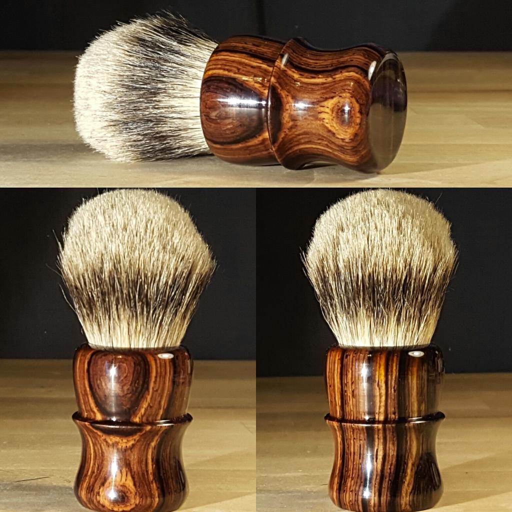 Cocobolo 28mm #wetshaving brush. Contact me for pricing