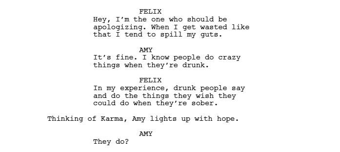 FakingItWriters's tweet photo. Good advice, Felix... #FakingItLive #Scriptshots https://t.co/xPAB3DVWAB
