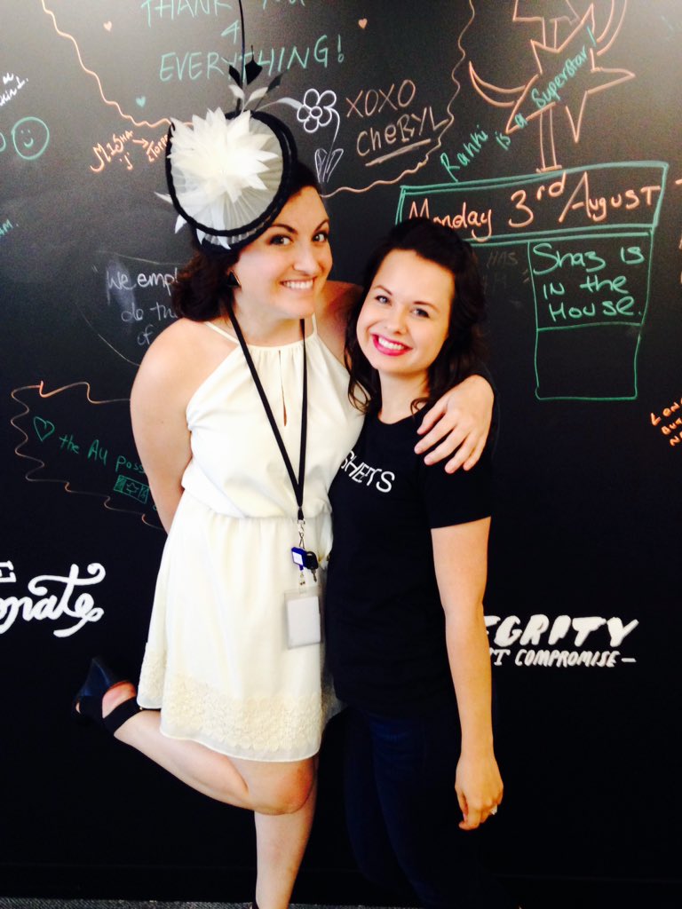 viosmirnova's tweet photo. My beautiful, Australian friend! #shesofancy #melbournecup #TSheetsTuesday @tsheets @QuickBooksAU @SaraWied https://t.co/540KNpQLAD