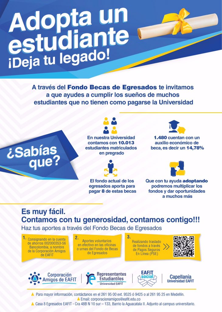 oeeafit's tweet photo. Los Representantes Estudiantiles de EAFIT se la juegan por el compromiso social. @EAFIT @RepresEAFIT https://t.co/fVRQm0H4q8